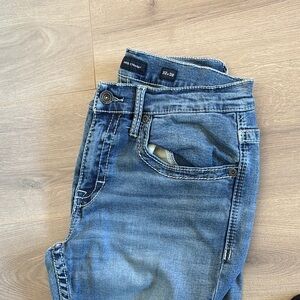 BKE Blue Slim Straight Jeans